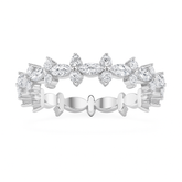 14K Gold Marquise & Round Diamond Eternity Band (5/8 ct)
